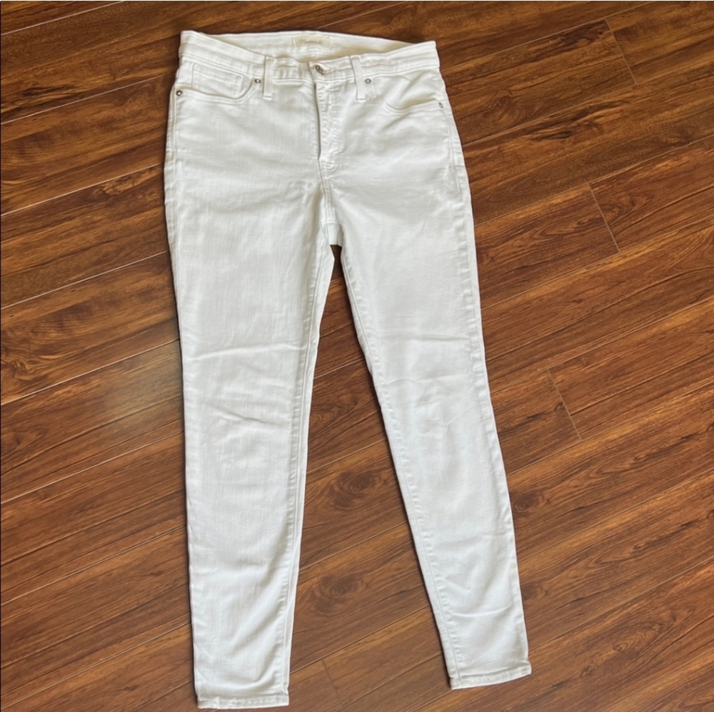 Madewell Women's crisp white high-rise Skinny Jeans